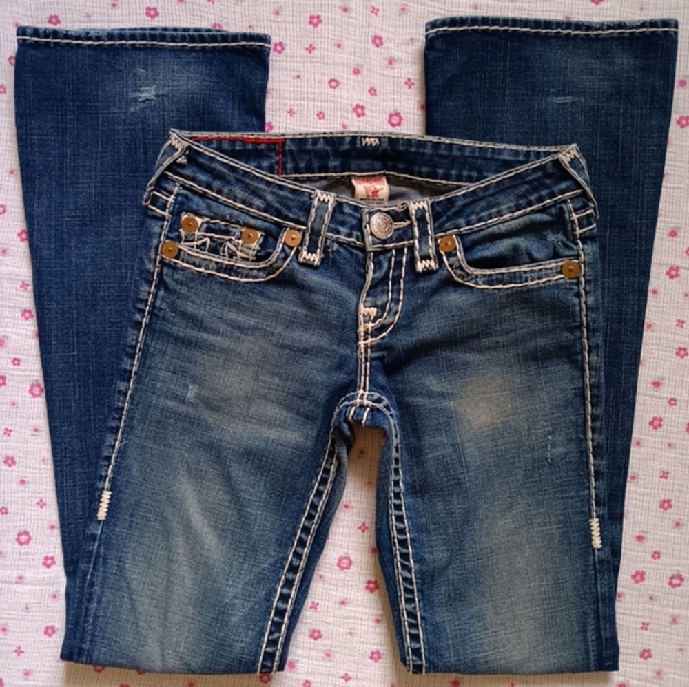 True religion thick stitch size 27 bootcut